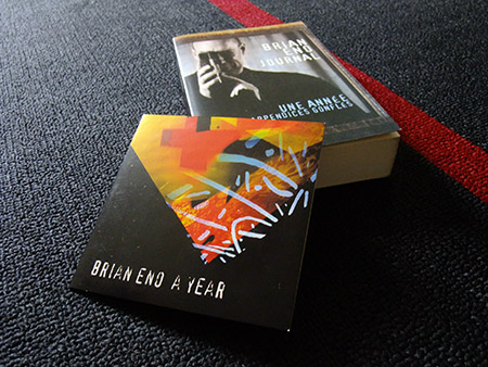 Brian Eno 'A Year...' French edition book and CD (fronts)