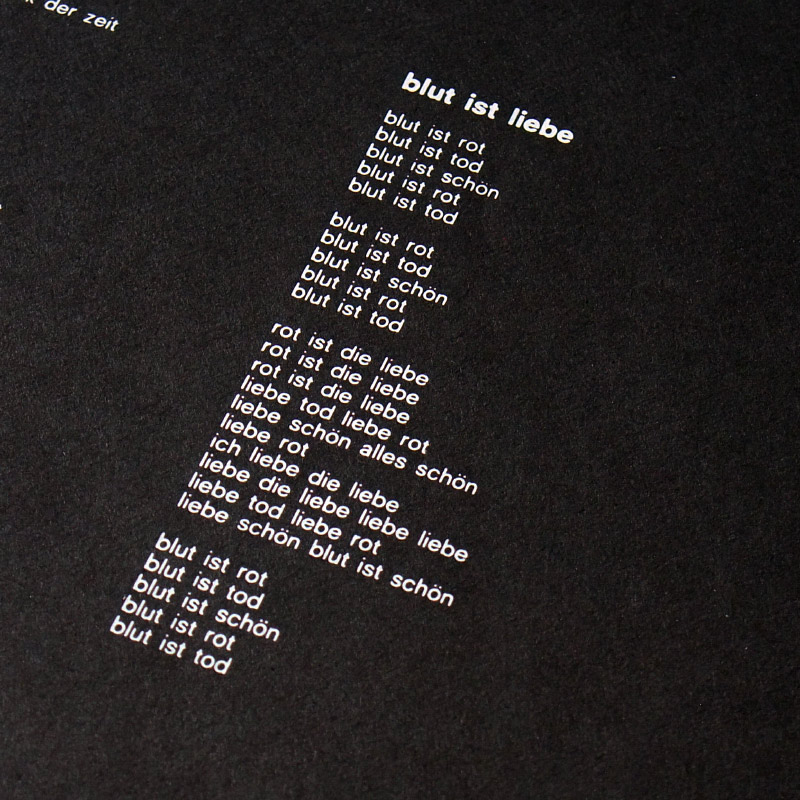 Lyric sheet [Detail]