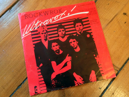 Ultravox 'ROckwrok' West German 7 inch single front sleeve design