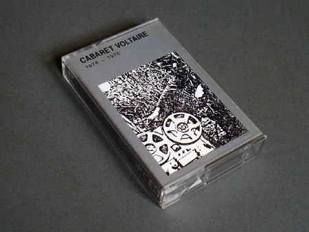 Cabaret Voltaire '1974-1976' cassette, front cover design