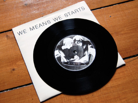 Colin Newman 'We Means We Starts' label A side