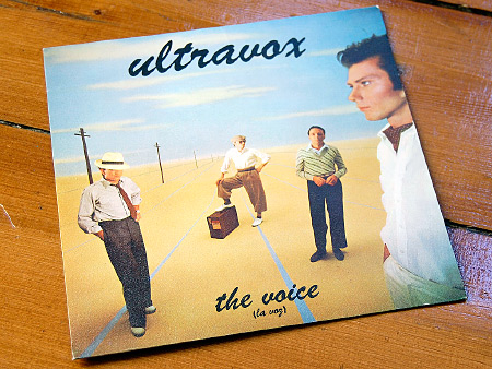 Ultravox, 'The Voice' ('La Voz') Spanish 7 inch single front cover design