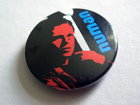 Gary Numan button badge design