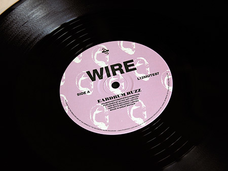 Wire 'Buzz Buzz Buzz (Live Live Live) limited edition 12 inch single side A label design