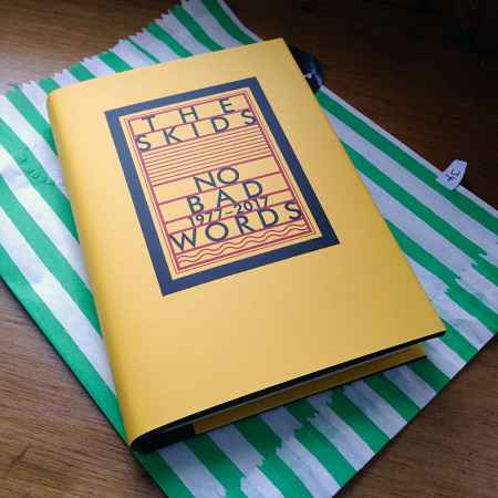 Richard Jobson 'No Bad Words 1977-2017' first edition hard back dust jacket front cover design