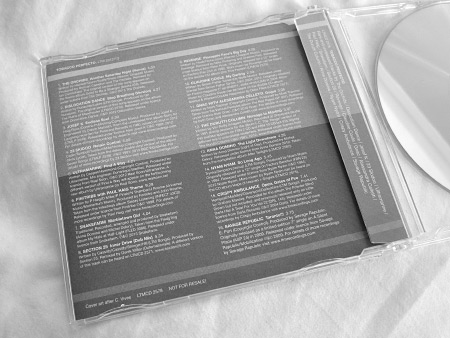 Tobacco Perfecto compilation CD rear cover design