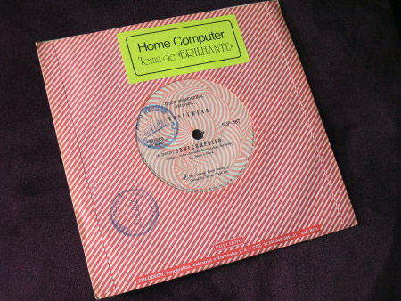 Kraftwerk â€“ Home Computer Promo 7" (EMI Odeon SDP-867, 1981) rear