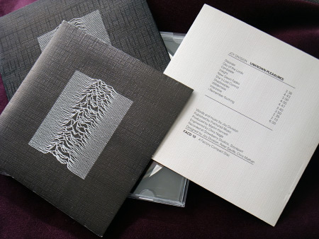 Joy Division 'Unknown Pleasures' original UK CD main insert front and second insert (front).