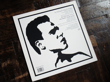 He Said - Could You? - UK 12 inch single rear sleeve design.