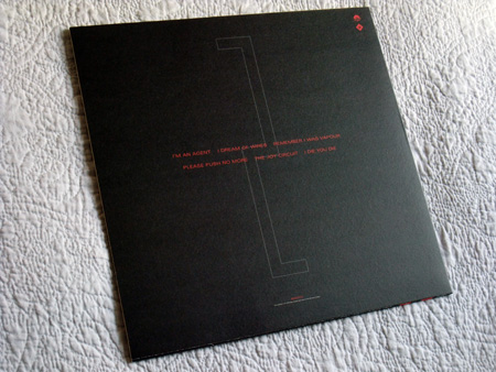 Gary Numan '80/81' Box Set - Disc 2 - 'Telekon' sleeve rear cover.