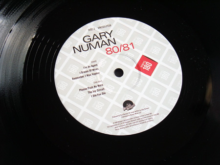 Gary Numan '80/81' Box Set - Disc 2 - 'Telekon' label side 2.