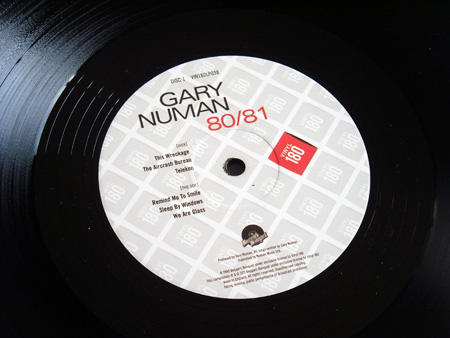 Gary Numan '80/81' Box Set - Disc 1 - 'Telekon' label side 2.