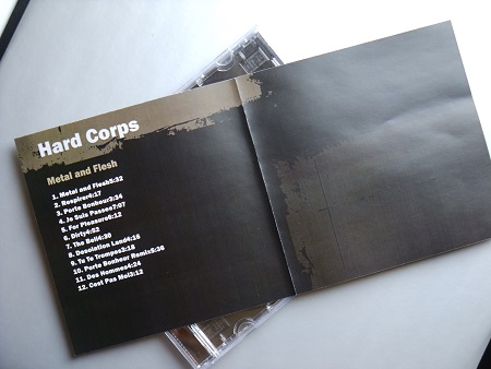 Hard Corps 'Metal and Flesh' 2009 Print on demand CD - insert spread